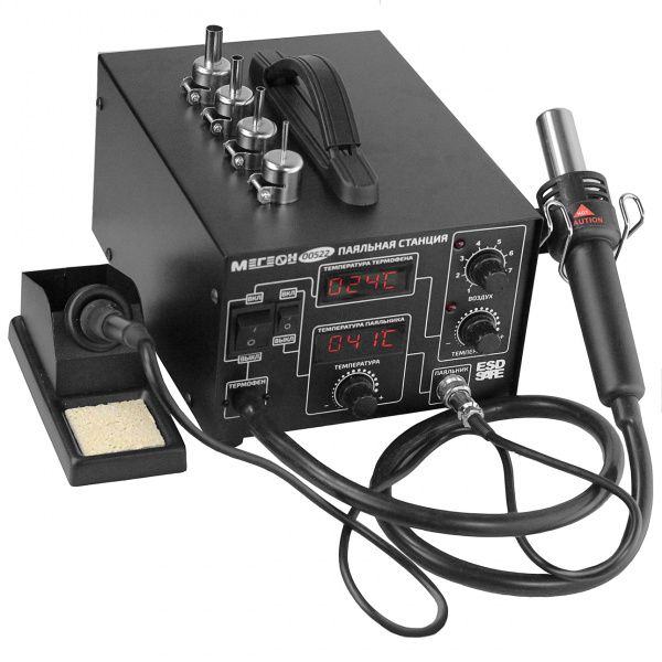 Комбинированная паяльная станция МЕГЕОН 00522 купить по низкой цене | МАКСПРОФИТ