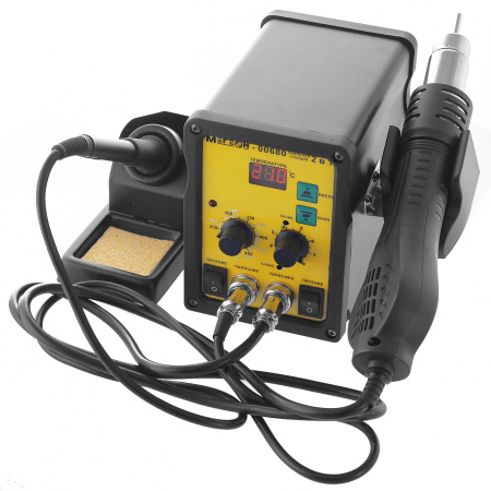 Паяльная станция 2 в 1 МЕГЕОН 00680 купить по низкой цене | МАКСПРОФИТ