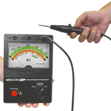 Мегаомметр (измеритель сопротивления изоляции) МЕГЕОН 13124 купить по низкой цене | МАКСПРОФИТ