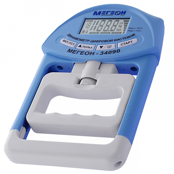 Динамометр кистевой (силомер) цифровой МЕГЕОН 34090 купить по низкой цене | МАКСПРОФИТ