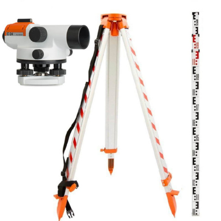 Комплект оптический нивелир RGK C-24 + штатив S6-N + рейка AMO S4 купить по низкой цене | МАКСПРОФИТ