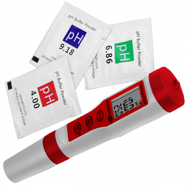 Тестер воды 4 в 1 (солемер/кондуктометр/pH- метр/термометр) МЕГЕОН 17002 купить по низкой цене | МАКСПРОФИТ