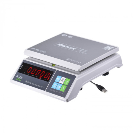 Порционные настольные весы M-ER 326 AFU-15.1 "Post II" LED USB (двойной дисплей) купить по низкой цене | МАКСПРОФИТ